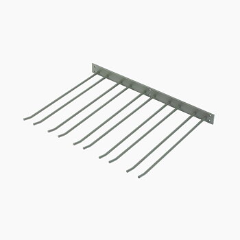 Glass mount for wall mounting, Grey, 5 sections