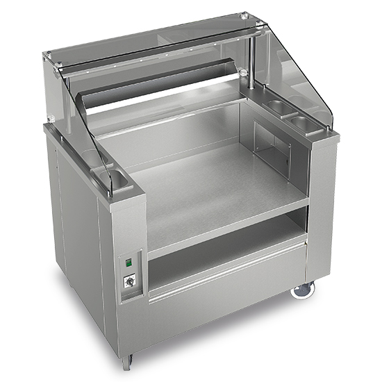 Moving Show Cooking 1115 mm with integrated air intake