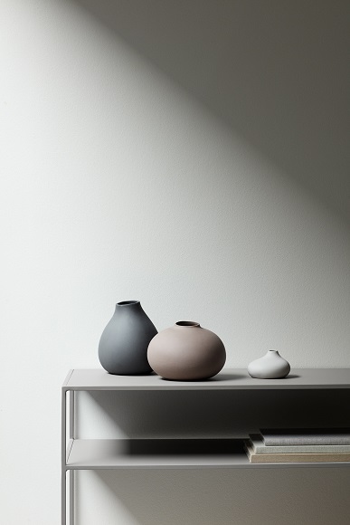 NONA, Set med 3 Vaser - Pewter, Micro Chip, Bark - Blomus - 2