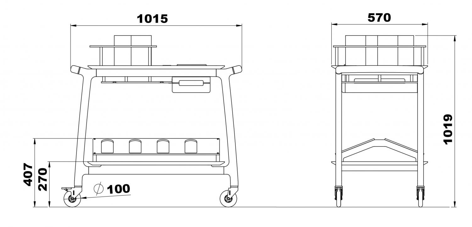 Serveringsvagn  Arianna för Vin - 5