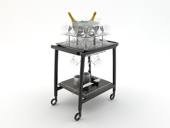 Serving trolley Arianna for Champagne