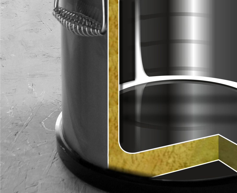 Insulated portable container, 35 L Ø 330X(H)570 mm - 6