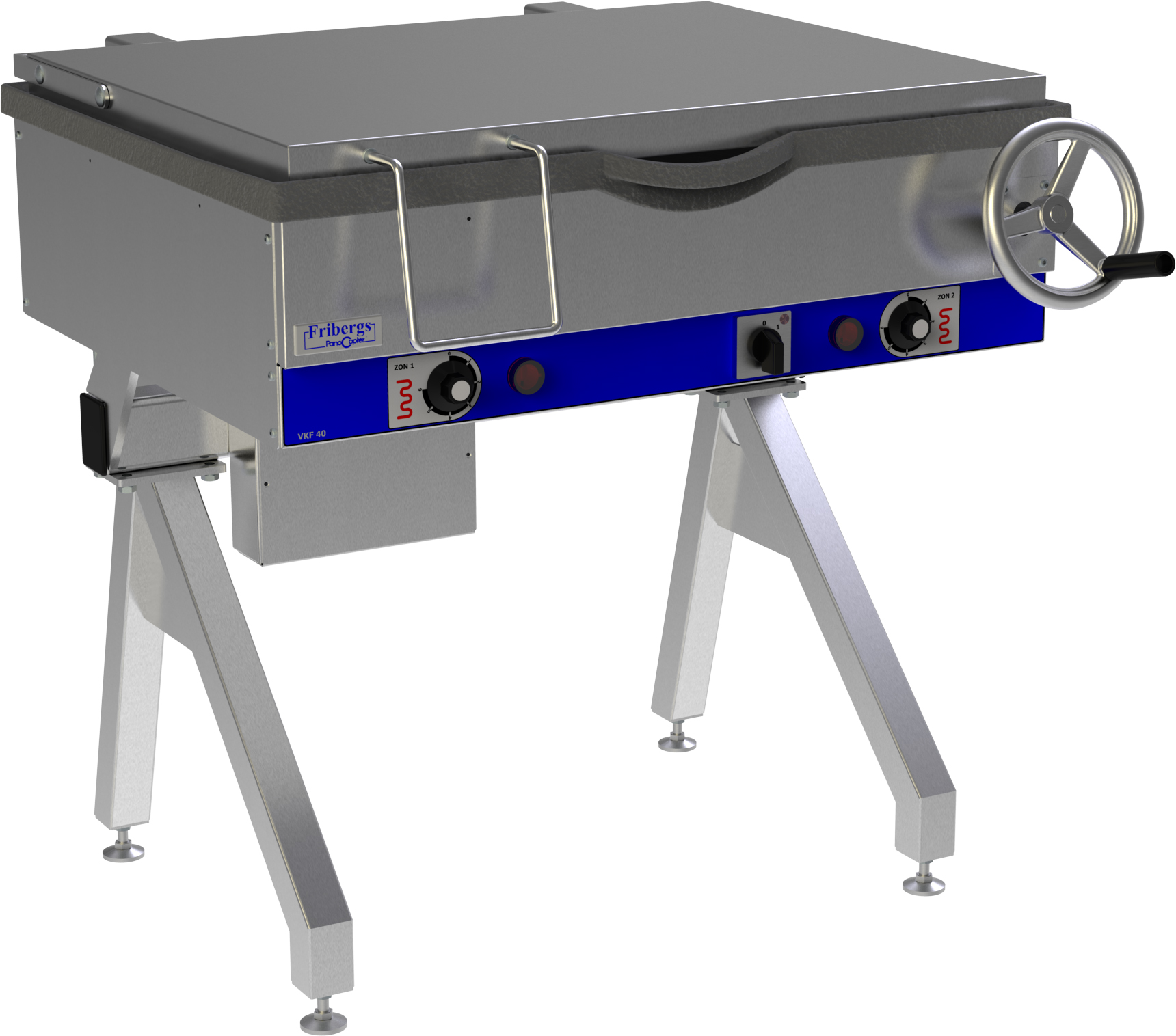 STEKBORD Gjutjärnshäll, 835mm djup -2 zon