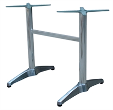Table stand VALENCIA, rectangular, aluminium - 2