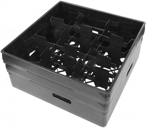 Diskback fackindelad, 9 x glas Ø max 149 mm , SVART - 2