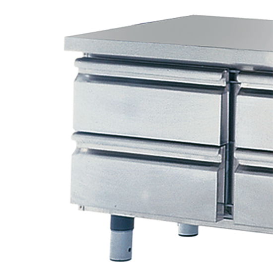 Drawers kit 2x 1/2 for refrigerators 700 mm, h = 100 mm