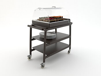 Serving trolley Arianna with lid and cold