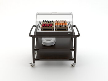 Serving trolley Arianna with lid and cold