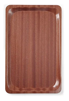 Serving tray, rectangular, non-slip, laminated 370x530