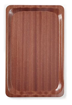 Serving tray, rectangular, non-slip, laminated 430x610