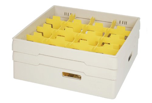 Diskback fackindelad, 16 x glas Ø max 110 mm, BEIGE - 3