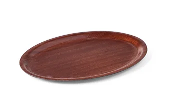 Serving tray, oval, non-slip, laminated  200x265