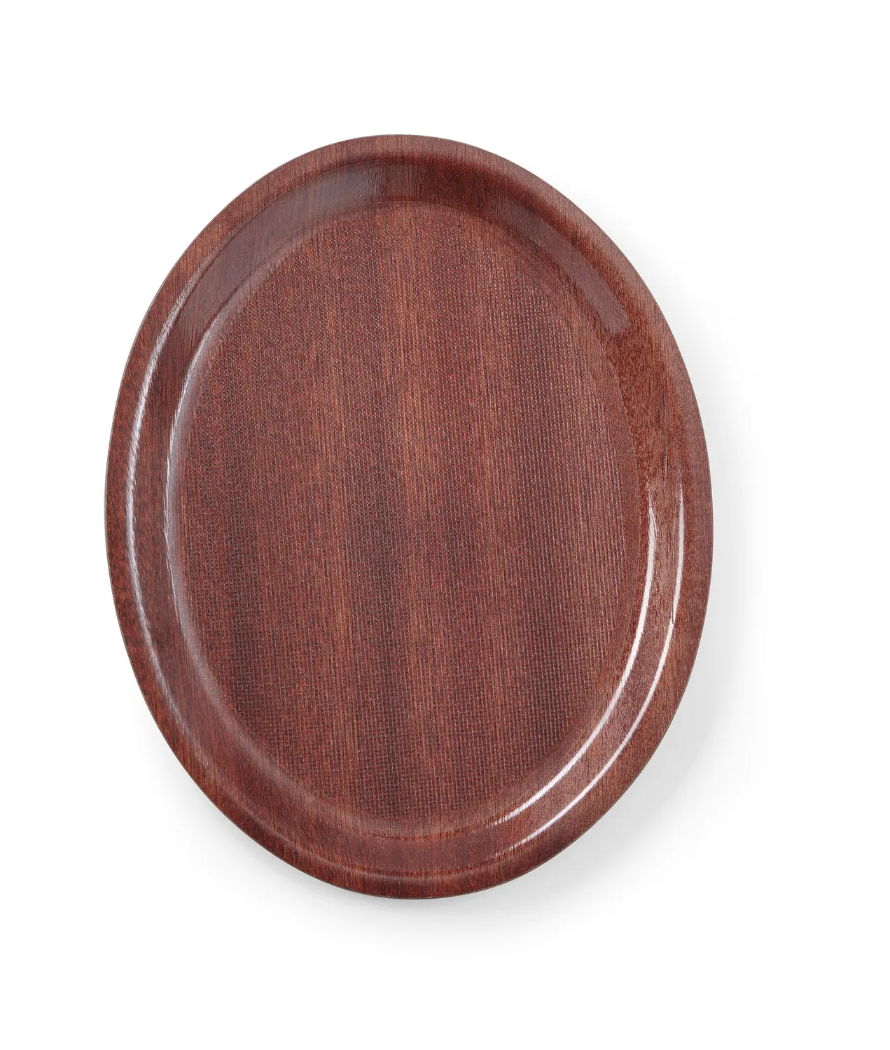 Serving tray, oval, non-slip, laminated  200x265