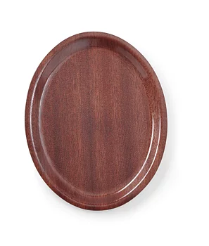 Serving tray, oval, non-slip, laminated  200x265