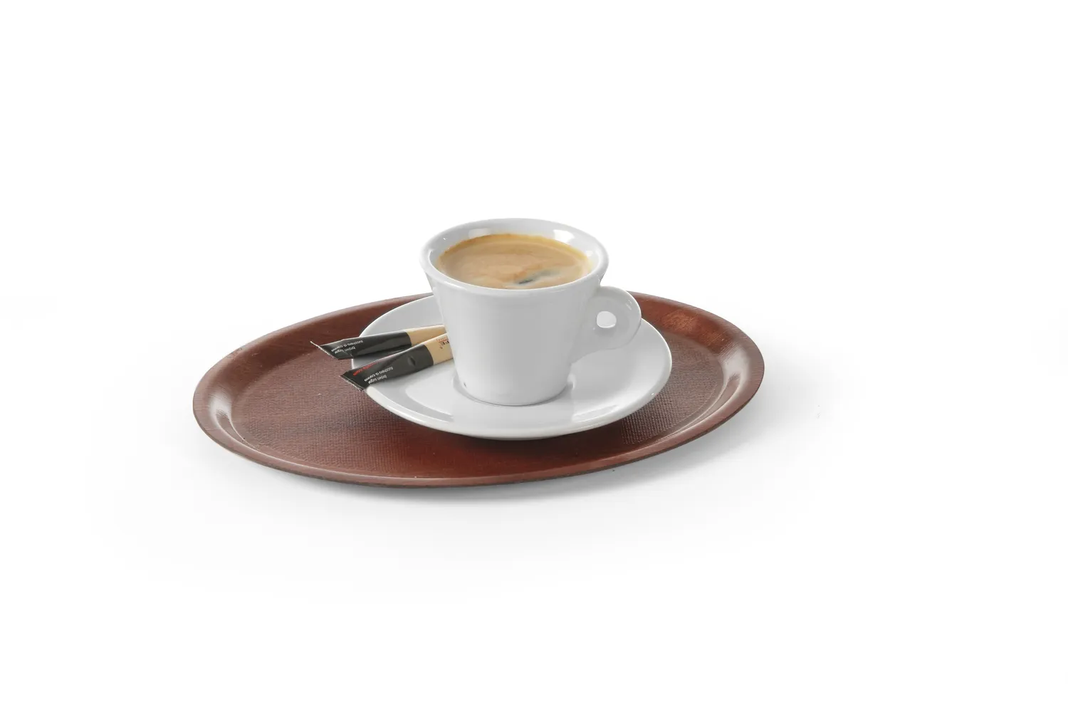 Serving tray, oval, non-slip, laminated  200x265 - 3