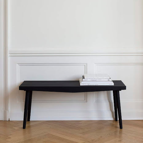Bench Uno Ora 102x42 cm Mahogany / Black - 3