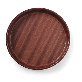 Serving tray, round, non-slip, high rim, laminated   ⌀360x(H)30