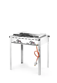 Green Fire gas grill, 2 burners with 2 grids