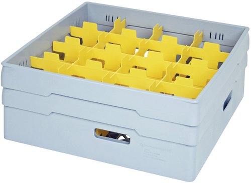 Diskback fackindelad, 16 x glas Ø max 110 mm, GRÅ - 3