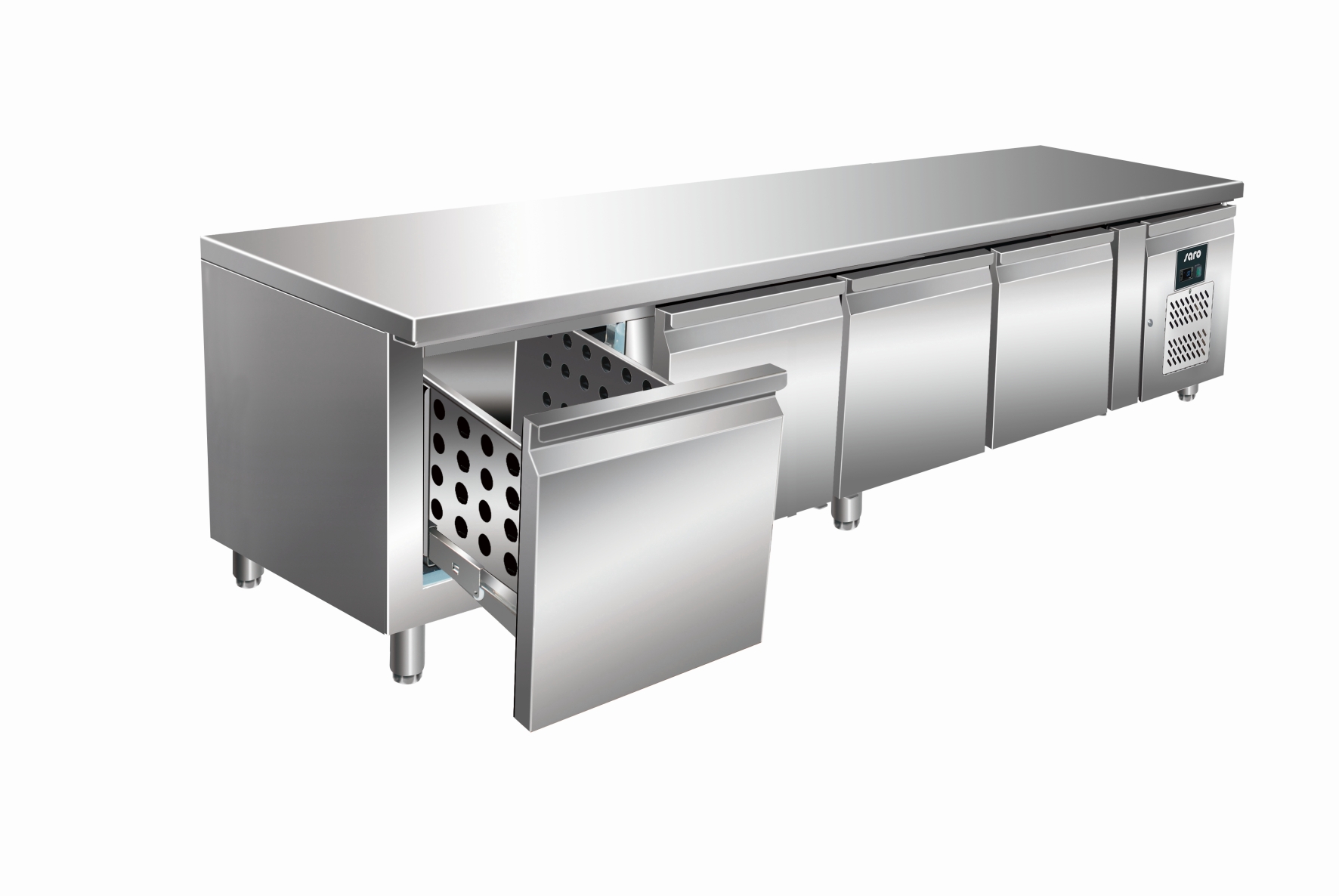 Grillkylbänk 4 lådor GN 1/1