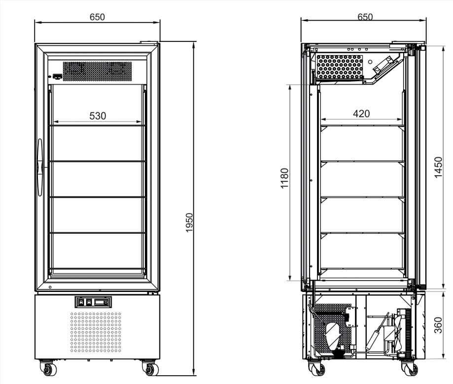 Kyldisplay UPD400-C-Vin Tefcold - 4