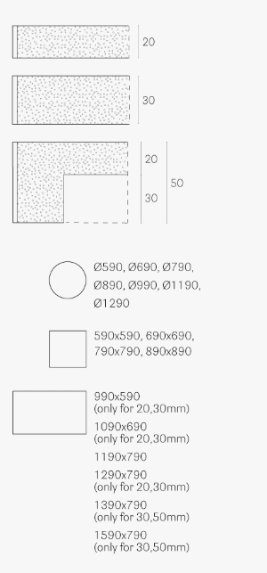 Table top Laminate top 50mm - 3