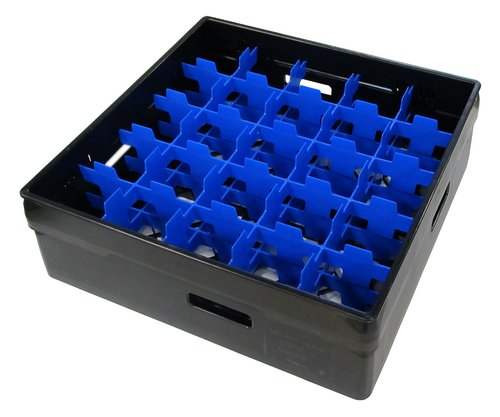 Dish tray compartment, 25 x glass Ø max 87 mm, BLACK - 2