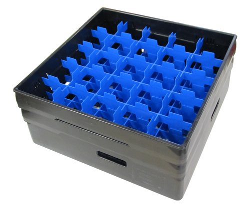 Dish tray compartment, 25 x glass Ø max 87 mm, BLACK - 3