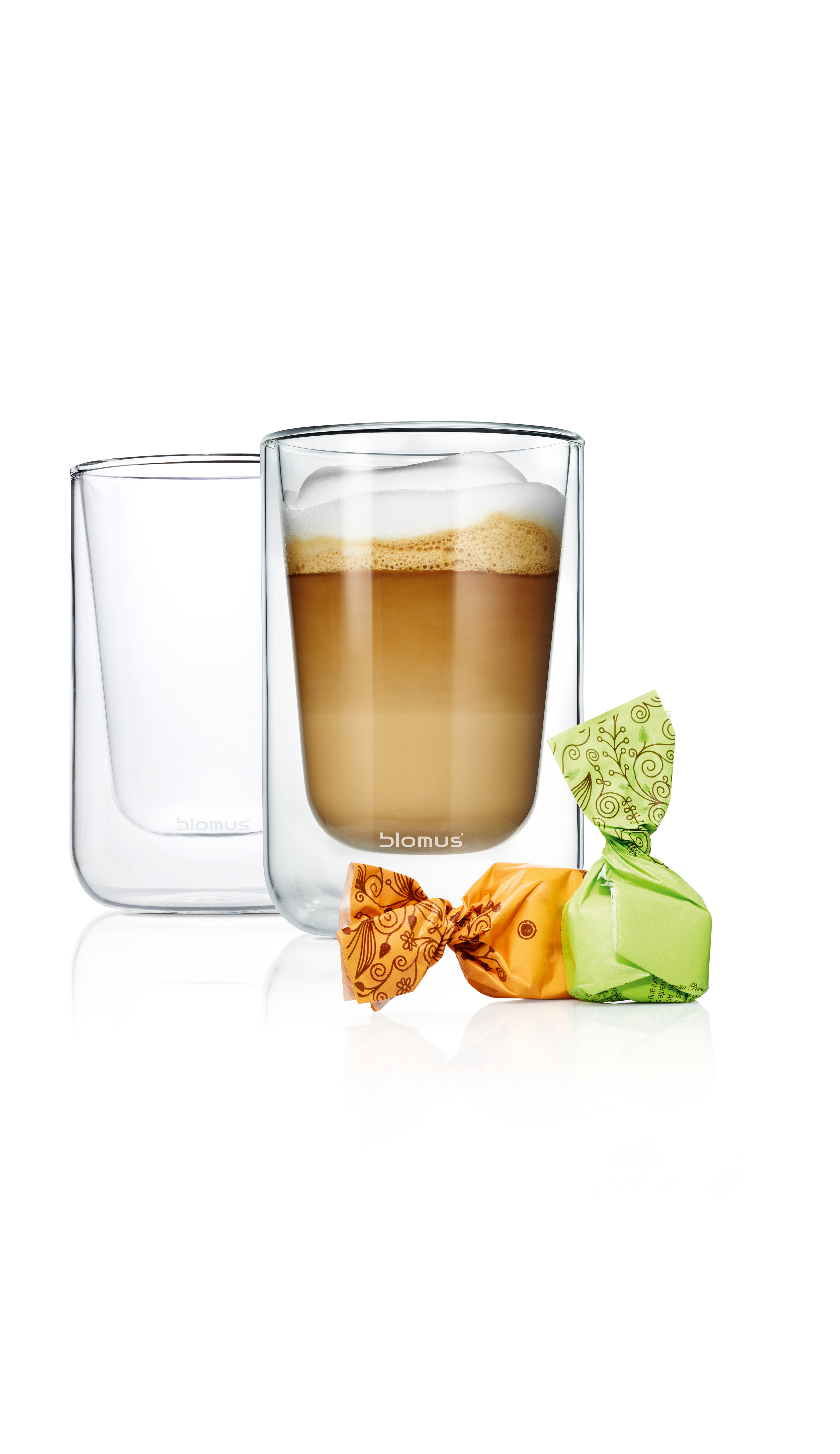 NERO,  Cappucino glass 2-pack - BLOMUS - 2