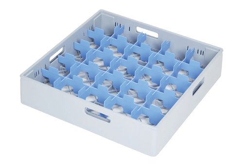 Diskback fackindelad, 25 x glas Ø max 87 mm, GRÅ