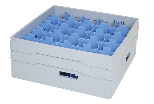 Diskback fackindelad, 25 x glas Ø max 87 mm, GRÅ - 3