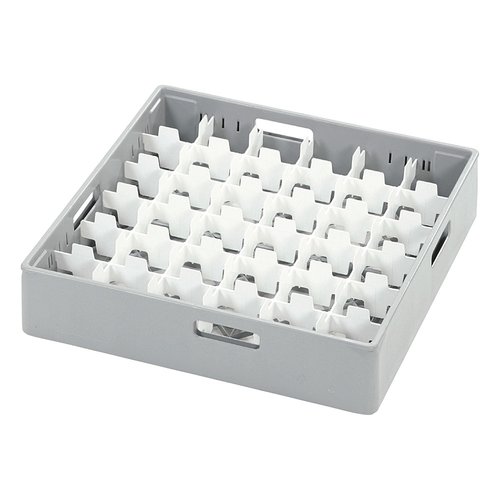 Dish tray compartment, 36 x glass Ø max 72 mm, GREY