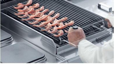 Lava stone grill gas, on open cupboard - 2