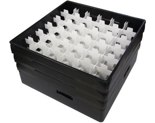 Dish tray compartment, 36 x glass Ø max 72 mm, BLACK - 4