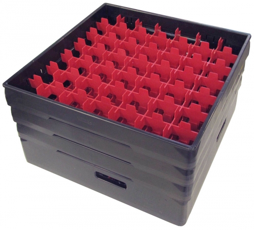 Dish tray compartment, 49 x glass Ø max 60 mm, BLACK - 3