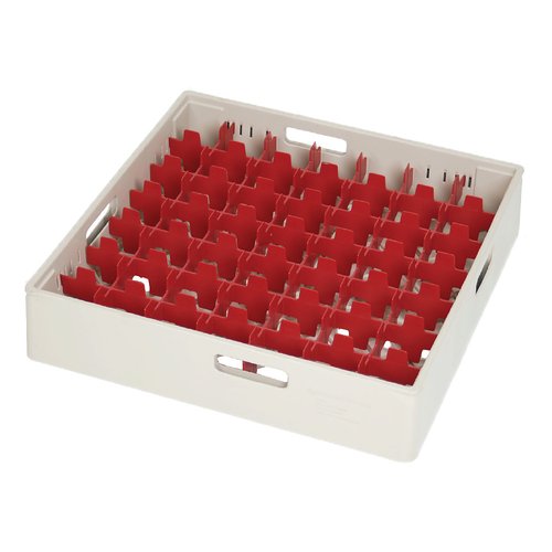 Diskback fackindelad, 49 x glas Ø max 60 mm, BEIGE