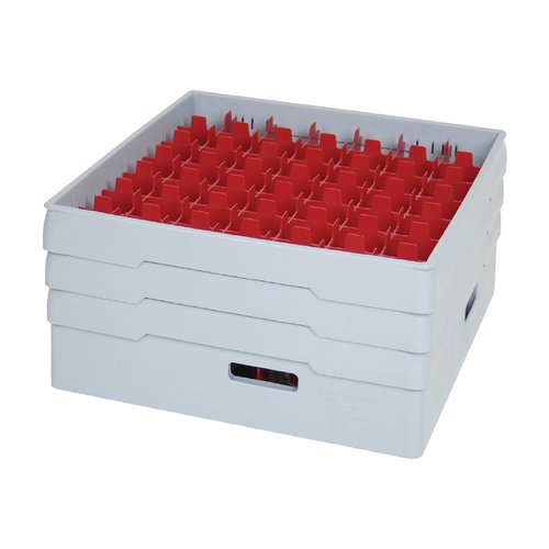 Dish tray compartment, 49 x glass Ø max 60 mm, GREY - 4