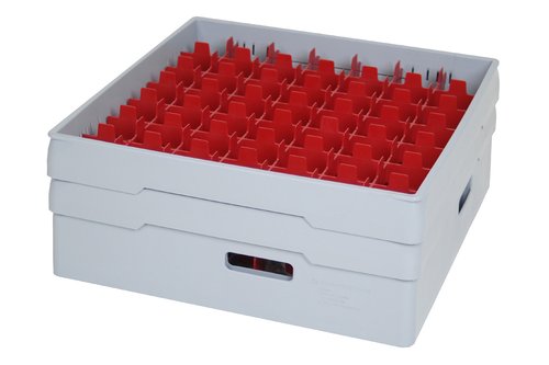 Dish tray compartment, 49 x glass Ø max 60 mm, GREY - 3