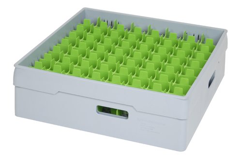 Diskback fackindelad, 64 x glas Ø max 52 mm, GRÅ - 2