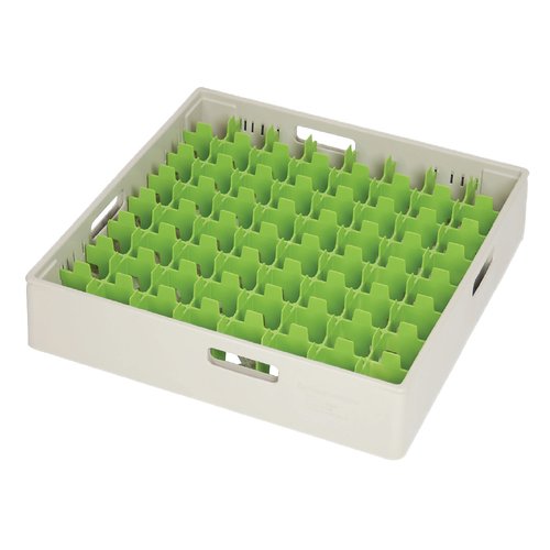 Dish tray compartment, 64 x glass Ø max 52 mm, BEIGE