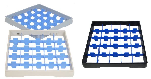 Elevation frame divided into compartments, different dimensions and colors - 3