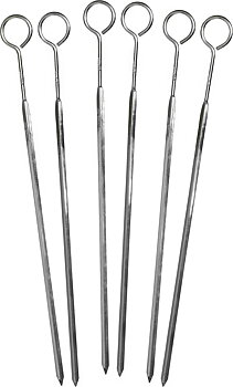 Grillspett, set om 6 st, 33 cm