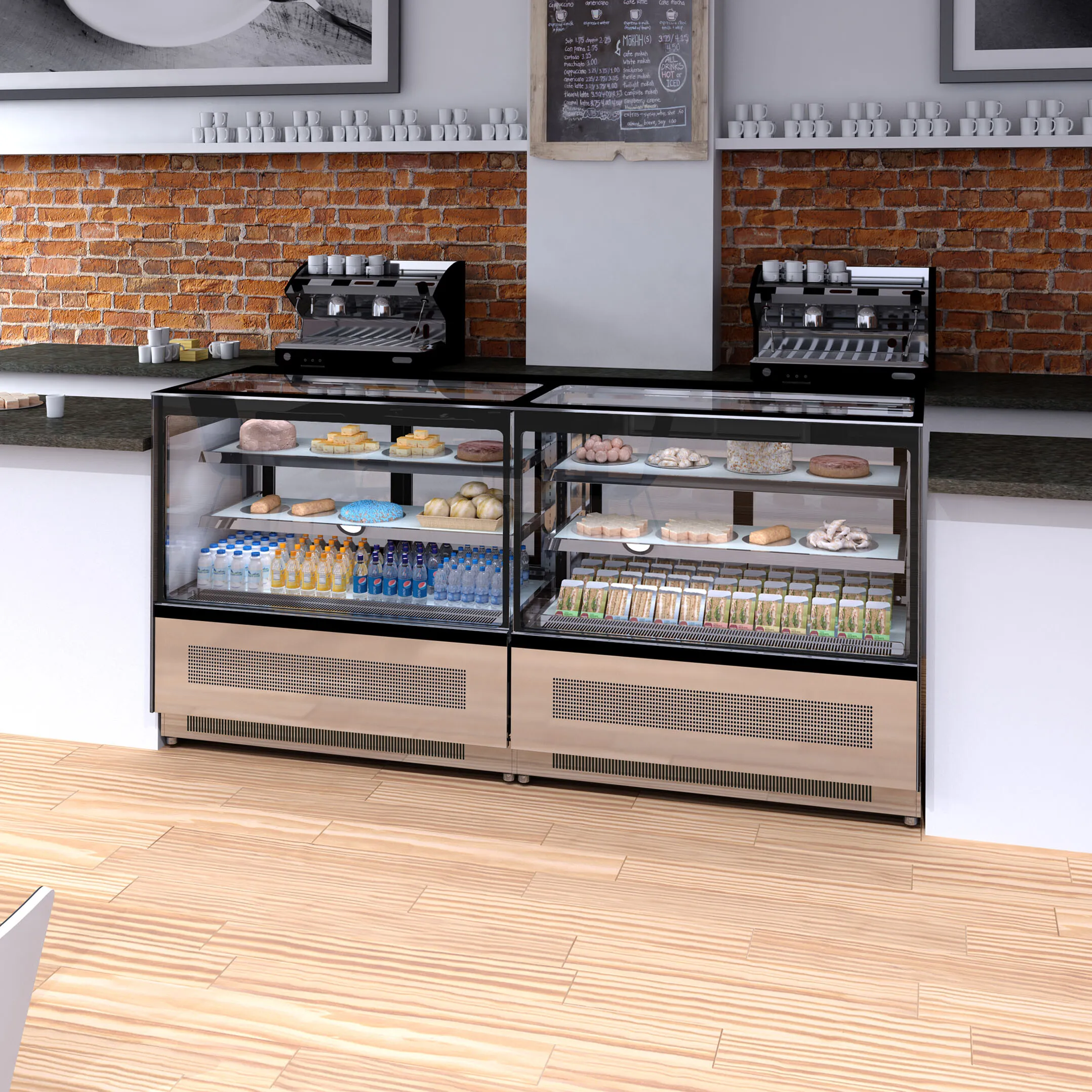 Kyldisplay LPD1500F Tefcold, 1500 svart/rostfri - 6
