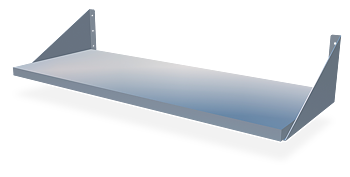 Rostfri Vägghylla djup 300mm