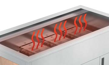 Buffet trolley with heated base cabinet - OMNIA DRY- Warm - 2
