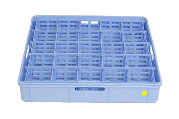 Compartment insert for glass, 25 glasses, max 81 mm