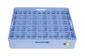 Compartment insert for glass, 25 glasses, max 76mm