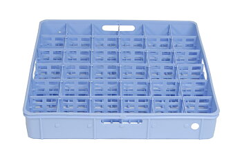 Compartment insert for glass, 36 glasses, max 72 mm