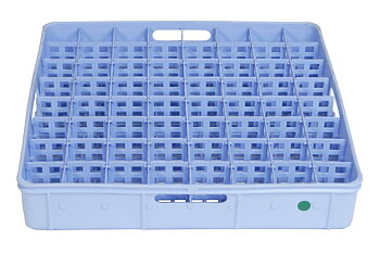 Compartment insert for glass, 64 glasses, max 52 mm