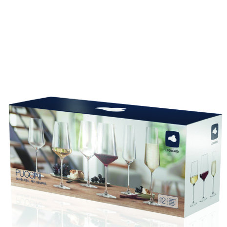 PUCCINI Wine Glass & Champagne Glass - 12-pack - 2